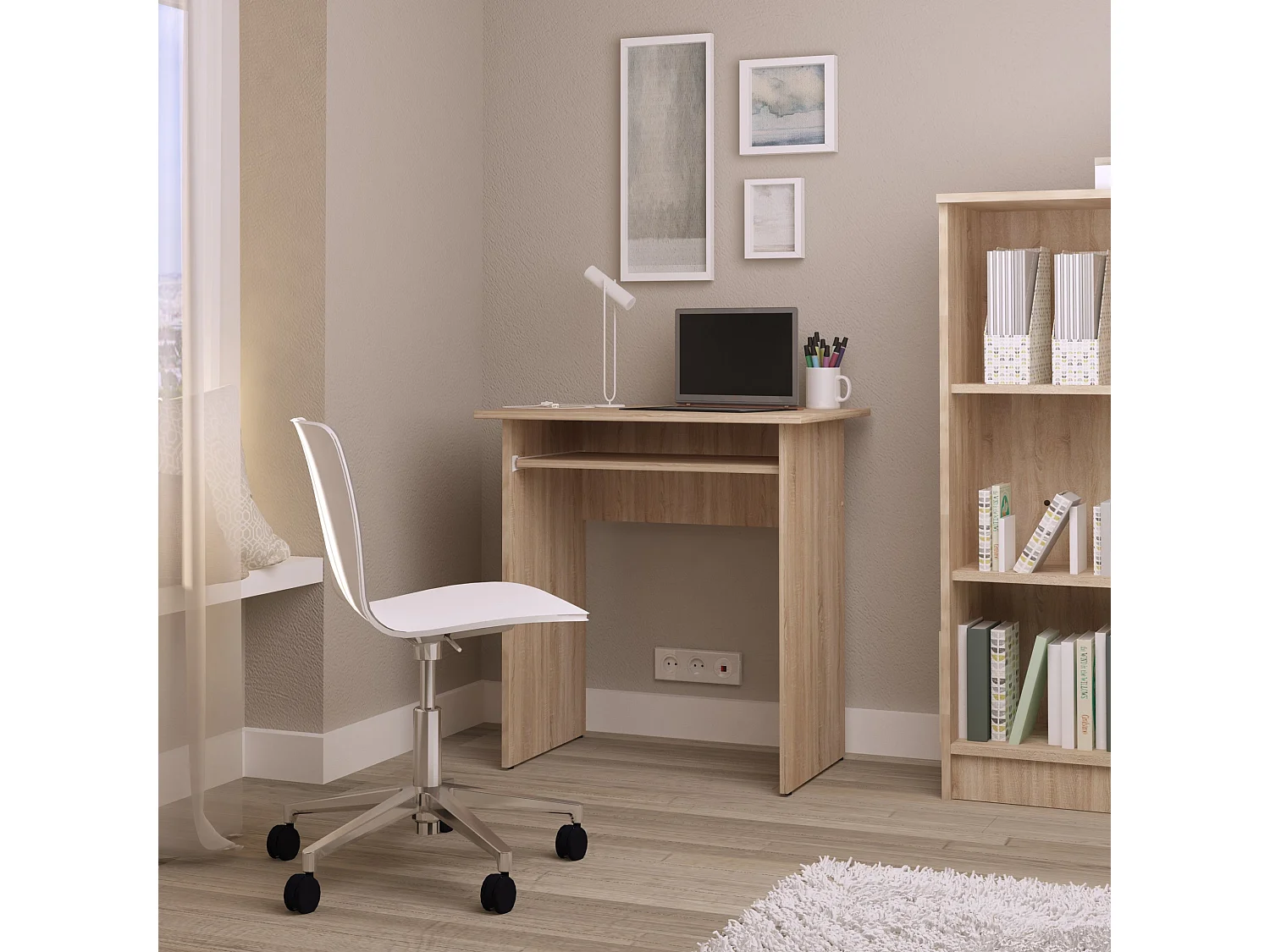 Bureau Kinder, sonoma eiken, 73 x 50 x 75 cm