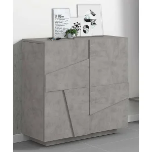 Dfogl schoenenrek, Multifunctionele kast met 2 deuren, Ingang schoenenrek, 100% Made in Italy, 81x38h86 cm, Cement met detail Dfogl schoenenrek, Multifunctionele kast met 2 deuren, Ingang schoenenrek, 100% Made in Italy, 81x38h86 cm, Cement met detail