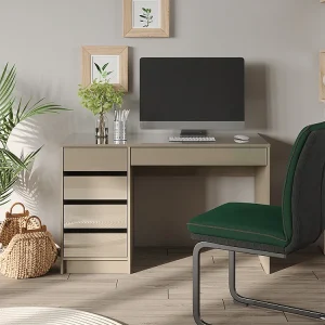 Bureau grijs hoogglans 55x120x75 sherry