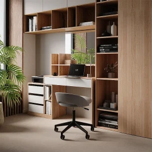 Bureau wit/sonoma 139.8x40x115 anja Bureau wit/sonoma 139.8x40x115 anja