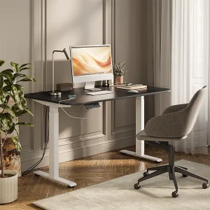 Bureau wit/antraciet 140x80x120 elevate Bureau wit/antraciet 140x80x120 elevate