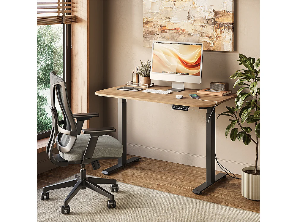 Bureau zwart/ambachtelijk 120x70x120 elevate