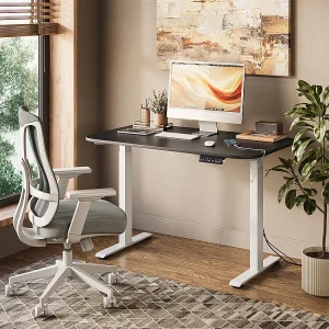 Bureau wit/antraciet 120x70x120 elevate