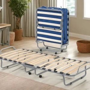 Damati opklapbed, eenpersoons orthopedisch en opvouwbaar bed, 100% Made in Italy, bed met eco-lederen bekleding, inclusief matras van 80×190 cm, Wit Damati opklapbed, eenpersoons orthopedisch en opvouwbaar bed, 100% Made in Italy, bed met eco-lederen bekleding, inclusief matras van 80×190 cm, Wit