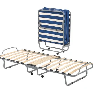 Damati opklapbed, eenpersoons orthopedisch en opvouwbaar bed, 100% Made in Italy, bed met eco-lederen bekleding, inclusief matras 80×190 cm, duifgrijs Damati opklapbed, eenpersoons orthopedisch en opvouwbaar bed, 100% Made in Italy, bed met eco-lederen bekleding, inclusief matras 80×190 cm, duifgrijs