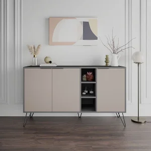 Buffet 3 nissen en 3 deuren L142 cm – Clara Buffet 3 nissen en 3 deuren L142 cm – Clara