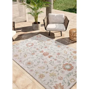 Buitentapijt – bloemmotieven – beige / veelkleurig – 160×230 cm – SAMARA Buitentapijt – bloemmotieven – beige / veelkleurig – 160×230 cm – SAMARA
