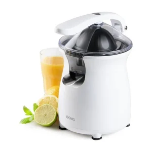 Citruspers met hendel DOMO DO9269J 160W wit, verstelbaar zeefje, 460 ml, afsluitbare schenktuit