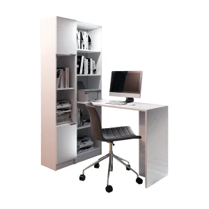 Bureau B-1 met kast wit Bureau B-1 met kast wit