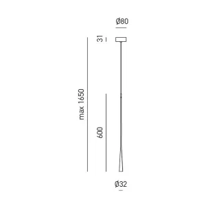Dafne – Suspension LED Or 7W 3000K IP20 – Plafonnier LED design minimaliste en aluminium – Alimentation incluse – Max L. 165cm Dafne – Suspension LED Or 7W 3000K IP20 – Plafonnier LED design minimaliste en aluminium – Alimentation incluse – Max L. 165cm