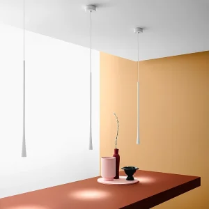 Dafne – Suspension LED blanche 7W 3000K IP20 – Plafonnier LED design minimaliste en aluminium – Alimentation incluse – Max L.165cm Dafne – Suspension LED blanche 7W 3000K IP20 – Plafonnier LED design minimaliste en aluminium – Alimentation incluse – Max L.165cm