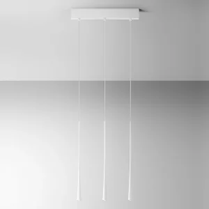Dafne – Suspension blanche 16,5W lumière chaude 3000K IP20 – Plafonnier LED 3 lumières – aluminium blanc satiné Dafne – Suspension blanche 16,5W lumière chaude 3000K IP20 – Plafonnier LED 3 lumières – aluminium blanc satiné