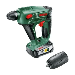 Draadloze Bosch Uneo Maxx Combihamer 3-in-1 18V 2,5Ah 550W SDS-Quick + Zelfspannende Boorkop