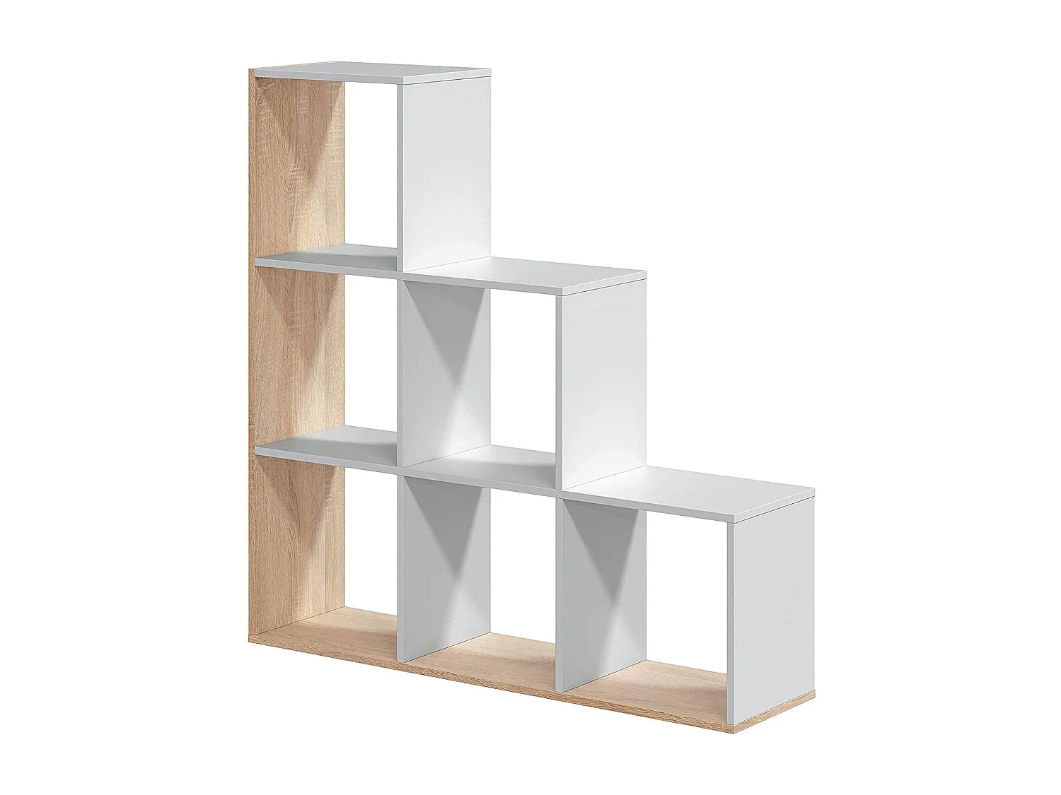Dmora Boekenplank Cincinnati 28x108x110h cm Wit 5 Planken Vrijstaand, Bibliotheek Schapdraagkracht 4