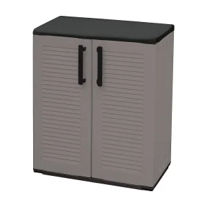 Daltinie buitengarderobe, buitenkast, multifunctionele balkongarderobe, 100% gemaakt inItalië, grijs en zwart, gestreepte afwerking, 68x37h84 cm Daltinie buitengarderobe, buitenkast, multifunctionele balkongarderobe, 100% gemaakt inItalië, grijs en zwart, gestreepte afwerking, 68x37h84 cm