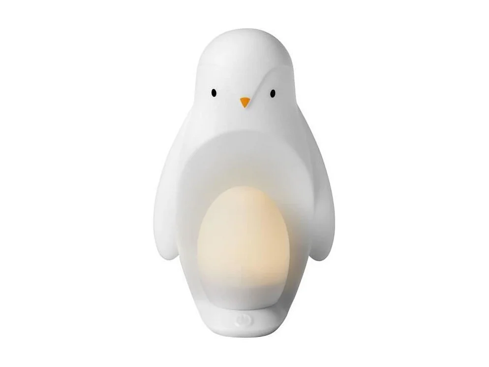 Draagbaar 2-in-1 nachtlampje Grobrite Pinguïn van THE GRO COMPANY – Zacht en draagbaar licht voor kinderen