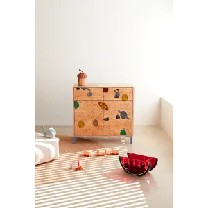 Commode 2 deuren 2 laden kleur eiken ruimteprint Commode 2 deuren 2 laden kleur eiken ruimteprint