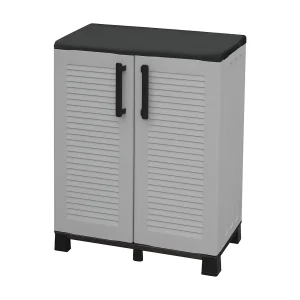 Dbirindell buitengarderobe, Multius balkongarderobeO, Buitenkast 2 deuren, 100% Made in Italy, 68x37h90 cm, Lichtgrijs en Zwart, Gestreepte afwerking Dbirindell buitengarderobe, Multius balkongarderobeO, Buitenkast 2 deuren, 100% Made in Italy, 68x37h90 cm, Lichtgrijs en Zwart, Gestreepte afwerking