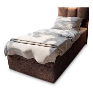 Boxspringbed MERIL 80×200 cm Set met hoofdbord, bedbodem en matras, Bruin Boxspringbed MERIL 80×200 cm Set met hoofdbord, bedbodem en matras, Bruin