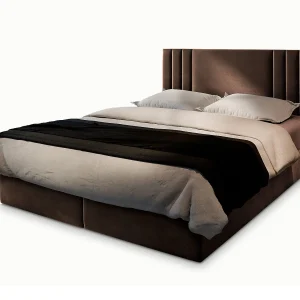 Boxspringbed BRES 140×200 cm Set met hoofdbord, bedbodem en matras, Bruin Boxspringbed BRES 140×200 cm Set met hoofdbord, bedbodem en matras, Bruin