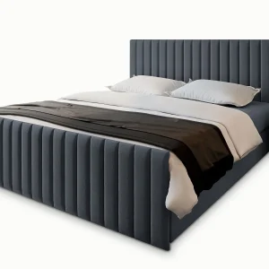 Boxspringbed ARION 180×200 cm Set met hoofdbord, bedbodem en matras, Grijs