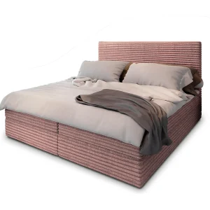 Boxspringbed PISA 140×200 cm Set met hoofdbord, bedbodem en matras, Poederroze Boxspringbed PISA 140×200 cm Set met hoofdbord, bedbodem en matras, Poederroze