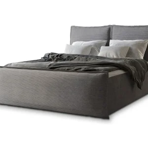 Boxspringbed MONTA 160×200 cm Set met hoofdbord, bedbodem en matras, Grijs