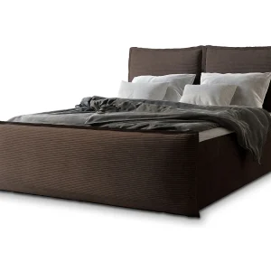Boxspringbed MONTA 180×200 cm Set met hoofdbord, bedbodem en matras, Bruin