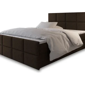 Boxspringbed ARIEL 140×200 cm Set met hoofdbord, bedbodem en matras, Bruin Boxspringbed ARIEL 140×200 cm Set met hoofdbord, bedbodem en matras, Bruin