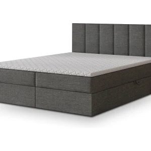 Boxspringbed MERIL 160×200 cm Set met hoofdbord, bedbodem en matras, Antracietgrijs Boxspringbed MERIL 160×200 cm Set met hoofdbord, bedbodem en matras, Antracietgrijs