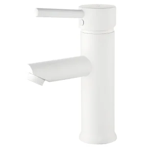 Deco lage wastafelmengkraan in mat wit – Essebagno
