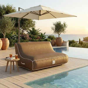 Coco Lounge Opblaasbare tuinbank ALIZÉ Moka sfeer chocolade