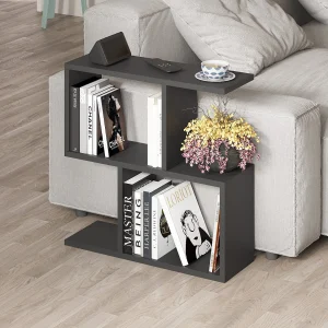 Homemania Houten Bijzettafel "Mery" – Chic Noir Design – 60 x 20 x 60 cm Homemania Houten Bijzettafel "Mery" – Chic Noir Design – 60 x 20 x 60 cm