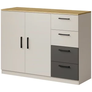 Commode met laden Billz 2D4S 120 Kasjmier/Cremona Eiken Commode met laden Billz 2D4S 120 Kasjmier/Cremona Eiken