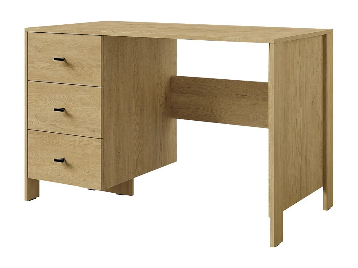 Bureau met lades Ethan 3S 120 Cremona Eiken