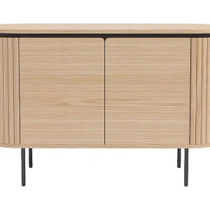 Buffet 120 cm 2 deuren licht eiken en zwart – Collectie SÖREN Buffet 120 cm 2 deuren licht eiken en zwart – Collectie SÖREN