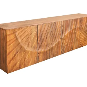 Buffet 180 cm 4 deuren natuurlijk gesneden hout – Collectie SILVA Buffet 180 cm 4 deuren natuurlijk gesneden hout – Collectie SILVA
