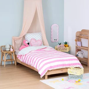 Dekbedovertrek katoen roze 0.5x140x200 cm Dekbedovertrek katoen roze 0.5x140x200 cm