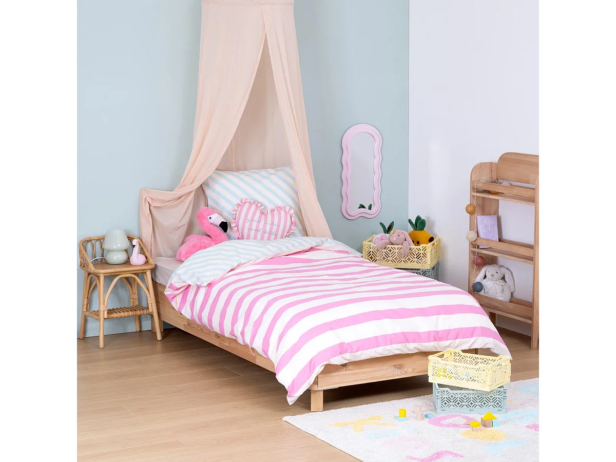 Dekbedovertrek katoen roze 0.5x140x200 cm