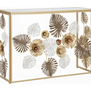 Console Tafel Blad 71, Veelkleurig, 113x40x80 cm, Kendra Home Console Tafel Blad 71, Veelkleurig, 113x40x80 cm, Kendra Home