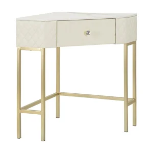 Console Tafel VKH608, Wit, 84,5x60x77 cm, Kendra Home Console Tafel VKH608, Wit, 84,5x60x77 cm, Kendra Home