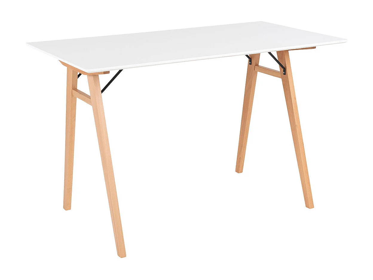 Bureau Vojens, Wit, 60x120x75 cm, Kendra Home