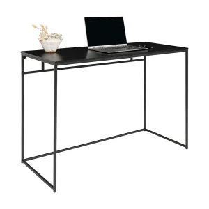 Bureau Vita, Zwart, 45x100x75 cm, Kendra Home