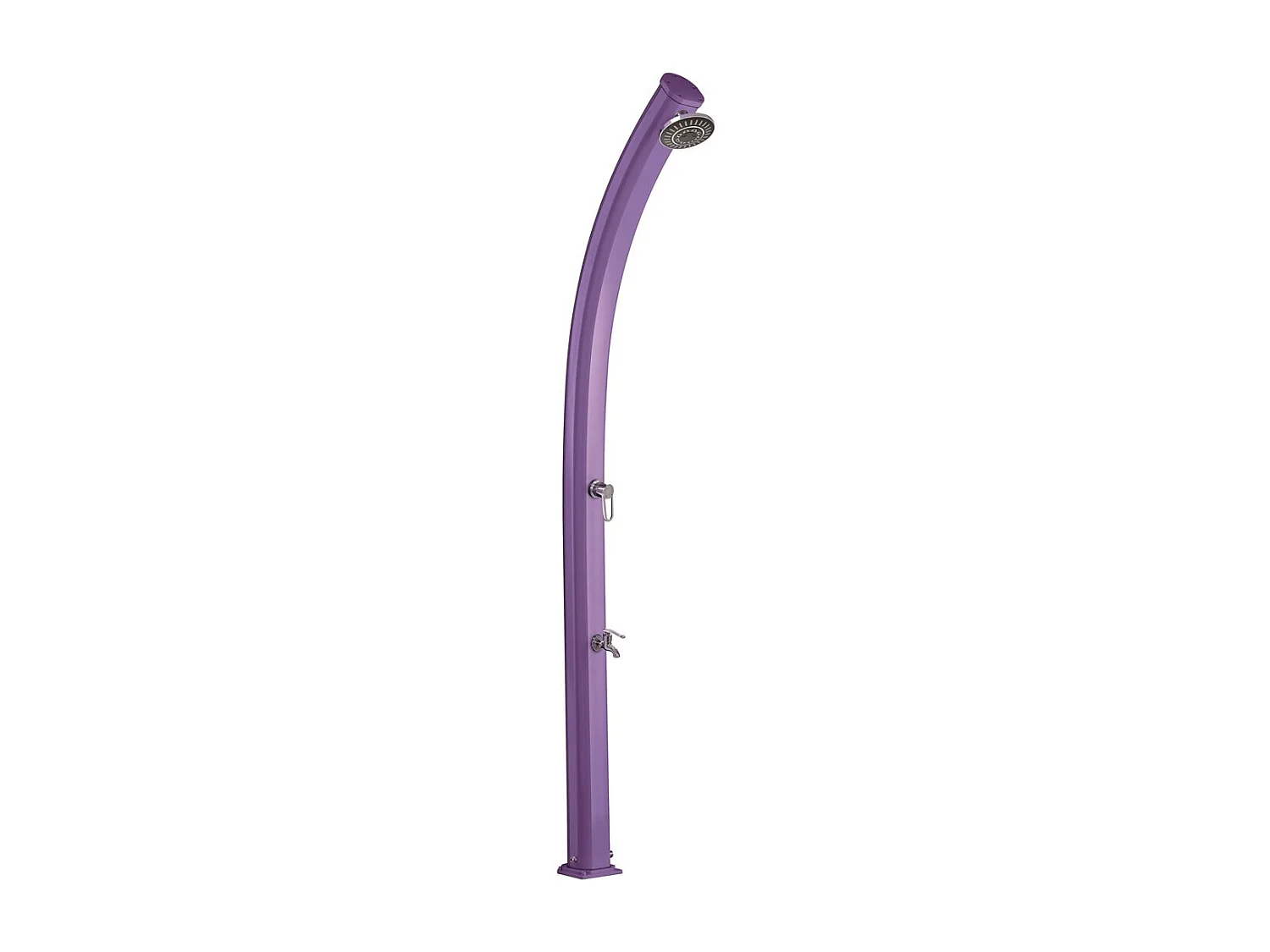 Buitendouche op zonne-energie Jolly 25L Formidra 233x15x16.5cm- paars - Voetspoeling, kop en mengkraan - Douchegarnituur voor buiten. - Violet