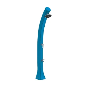 Buitendouche op zonne-energie Happy 4×4 44L Formidra – 222x26x29cm HD Polyethyleen Voetspoeling + Mengkraan + Hoofd – Blauw met voetspoeling Buitendouche op zonne-energie Happy 4×4 44L Formidra – 222x26x29cm HD Polyethyleen Voetspoeling + Mengkraan + Hoofd – Blauw met voetspoeling