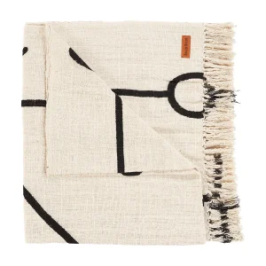 De Evil Eye Bedsprei – Naturel Zwart De Evil Eye Bedsprei – Naturel Zwart