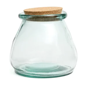 De Belly Glazen Pot – Blauw – L De Belly Glazen Pot – Blauw – L