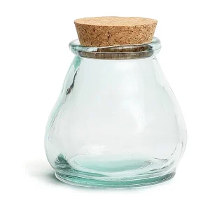De Belly Glazen Pot – Blauw – M De Belly Glazen Pot – Blauw – M