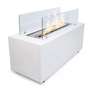CARAVAGGIO Witte Bio-ethanol haard voor binnen en buiten, staand model, L100xD40xH40 cm CARAVAGGIO Witte Bio-ethanol haard voor binnen en buiten, staand model, L100xD40xH40 cm