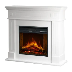 CAMBRIDGE elektrische haard, staand model, wit hout, 110x25x95 cm CAMBRIDGE elektrische haard, staand model, wit hout, 110x25x95 cm